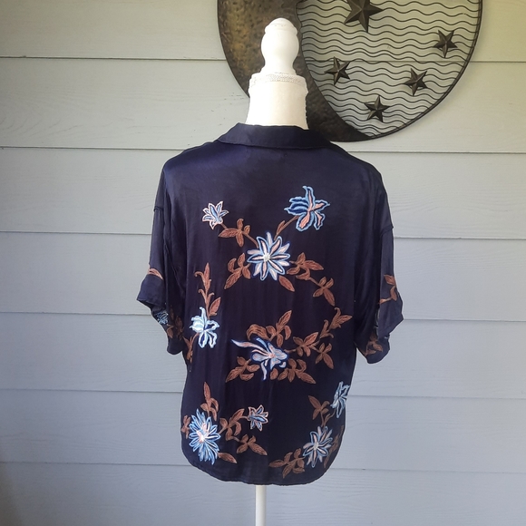 Free People Fresh Flowers Embroidered Top - Picture 5 of 7